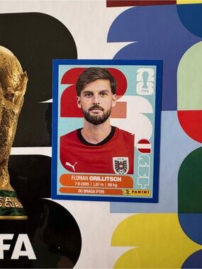 Panini FIFA World Cup 2026 Florian Grillitsch Austria AUT 14 Blue Parallel